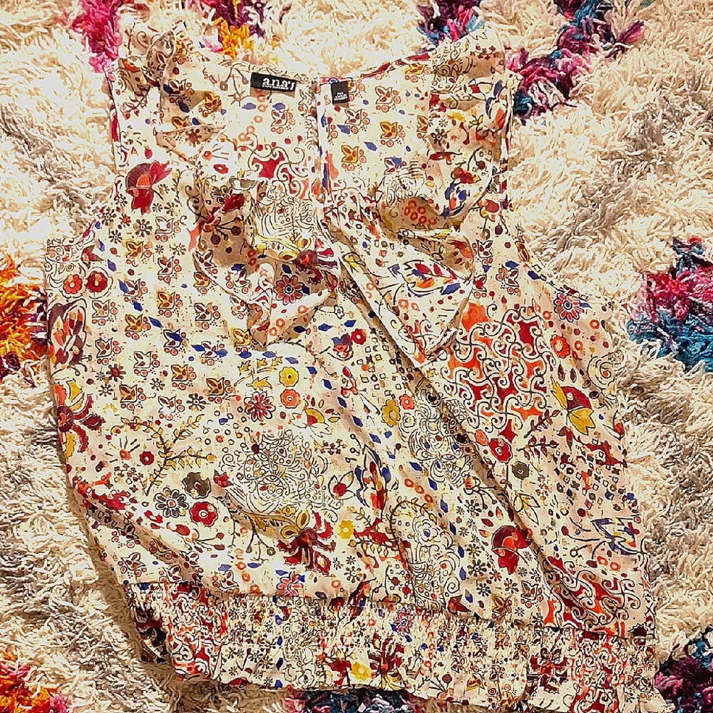 PXL Womens A.N.A Summer Shirt In Warm Tones.